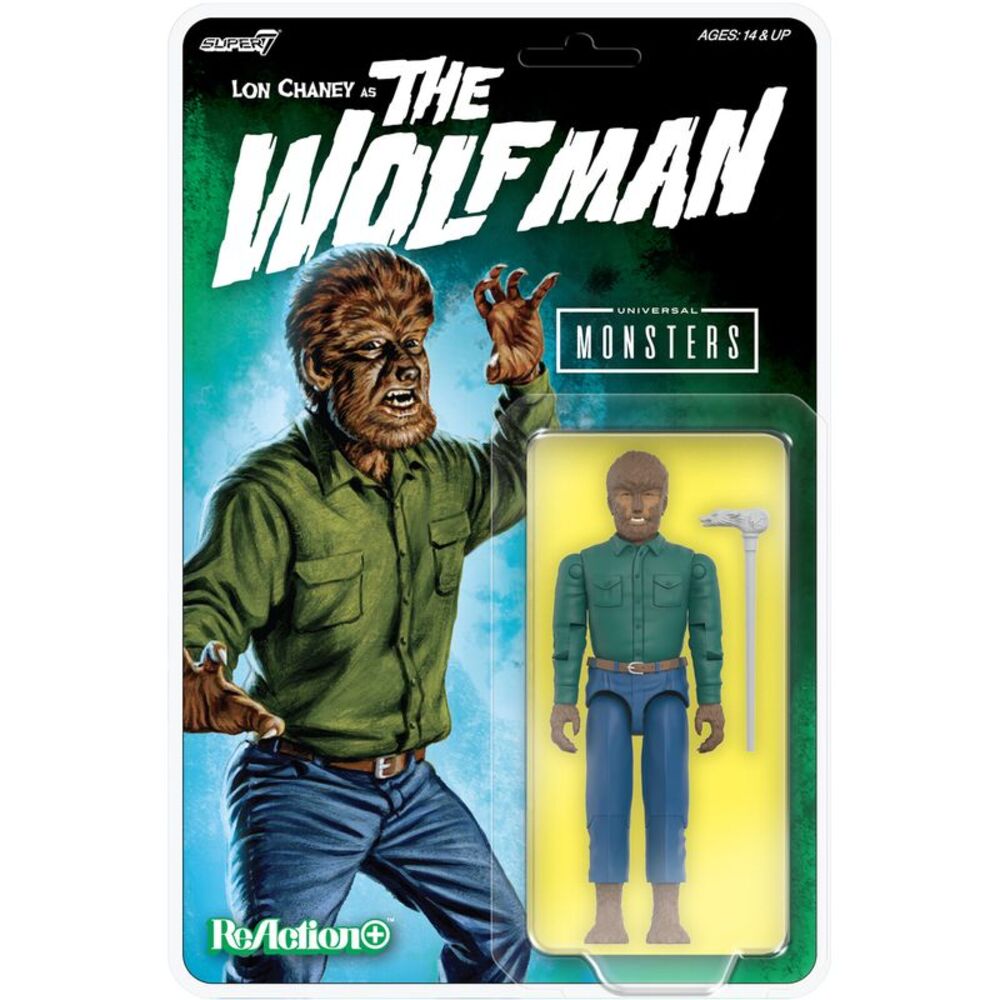 Super7 - Universal Monsters - ReAction+ Wv1 - The Wolf Man  COLLECTIBLES